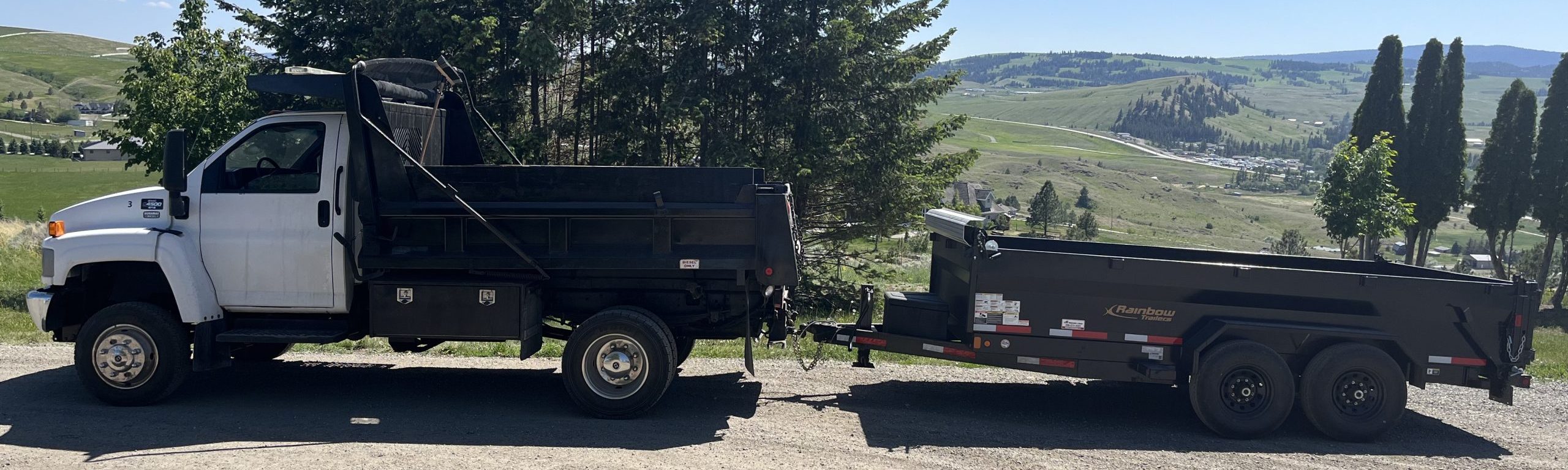 Professional line painting and road marking services in Kamloops BC by Ollek Contracting