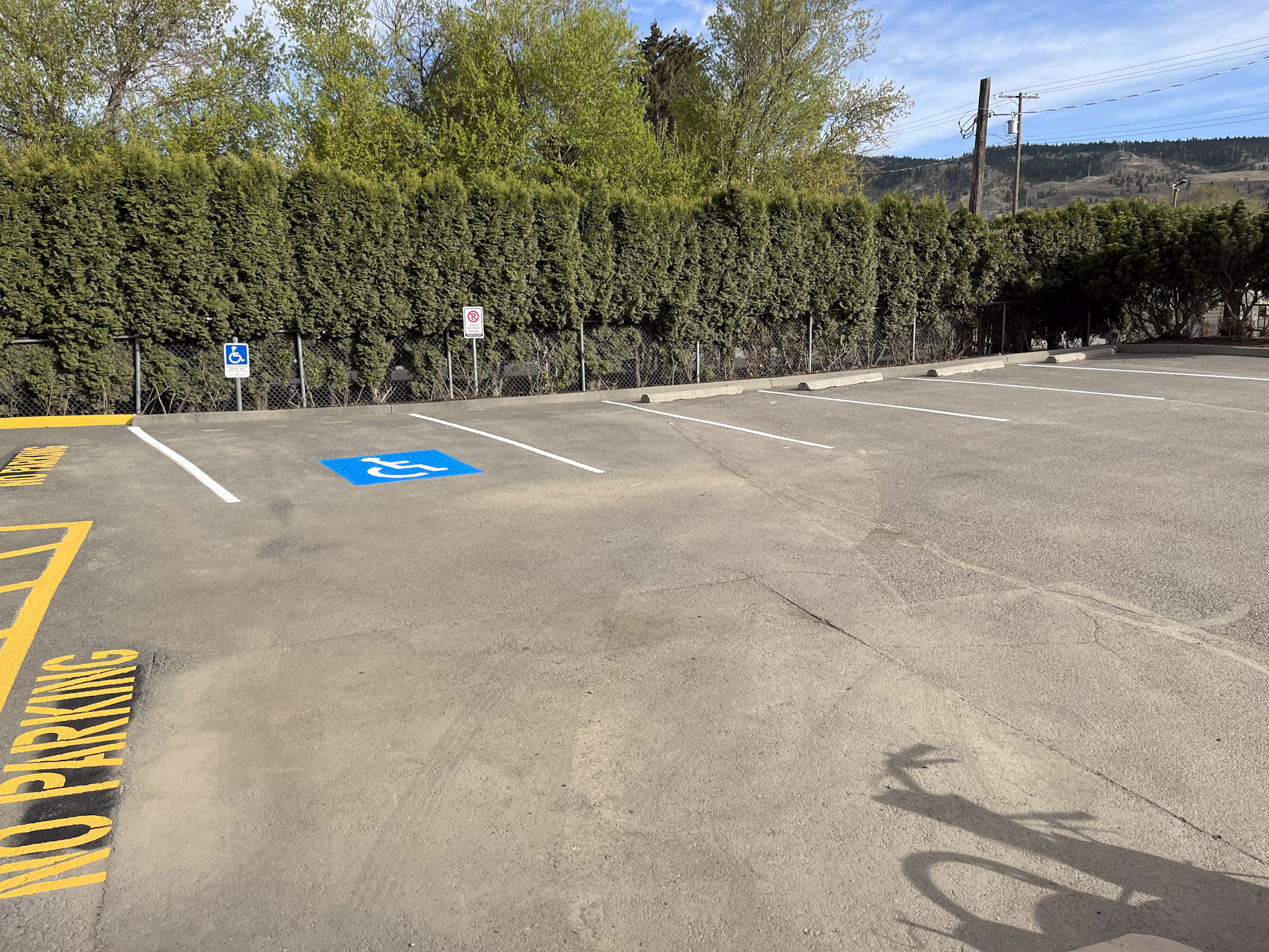Parking lot sweeping by Ollek Contracting