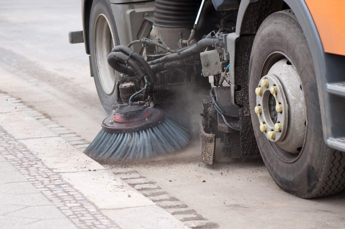 Kamloops street sweeping and parking lot sweeping